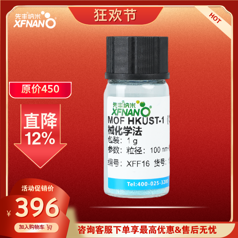 MOF HKUST-1（CuBTC）机械化学法
