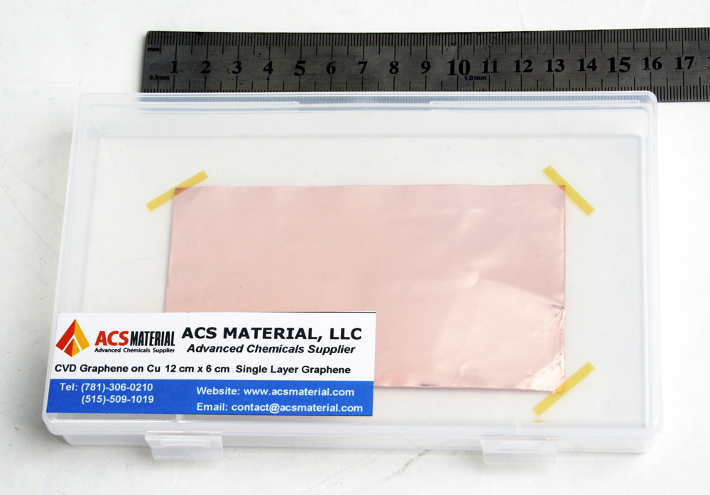 ACS MaterialCVD铜基石墨烯薄膜 1cmx1cm