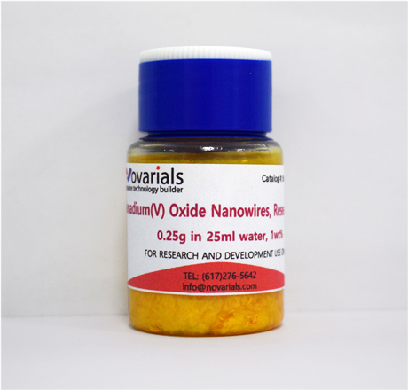 Novarials氧化钒纳米线