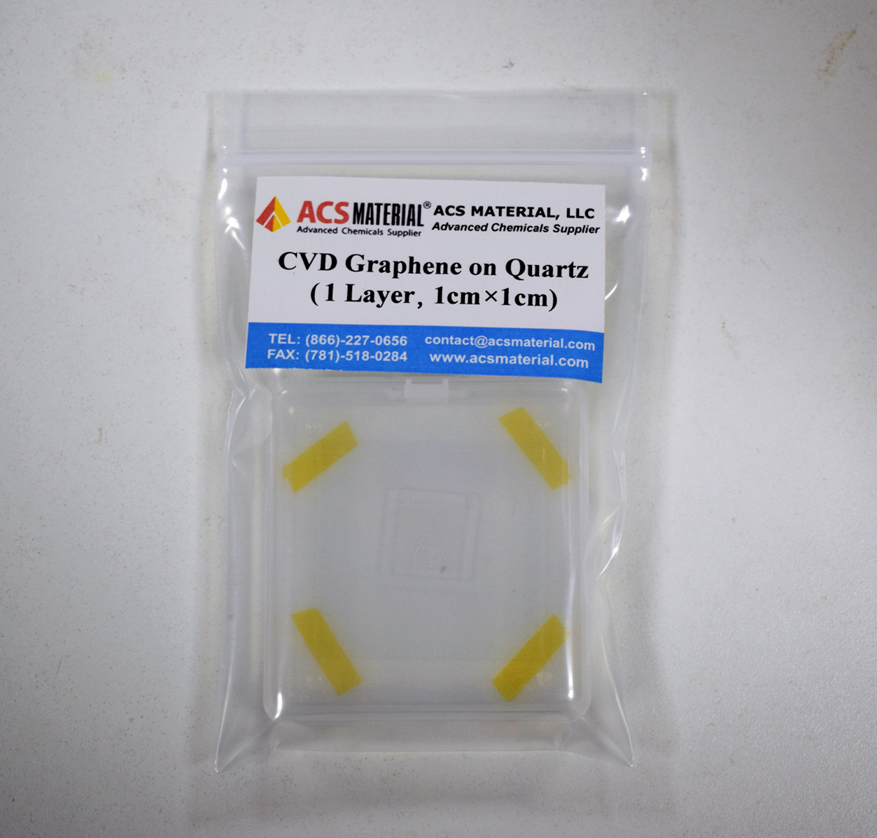 ACS Material CVD石英基底石墨烯膜(石英基底1mm厚方形)